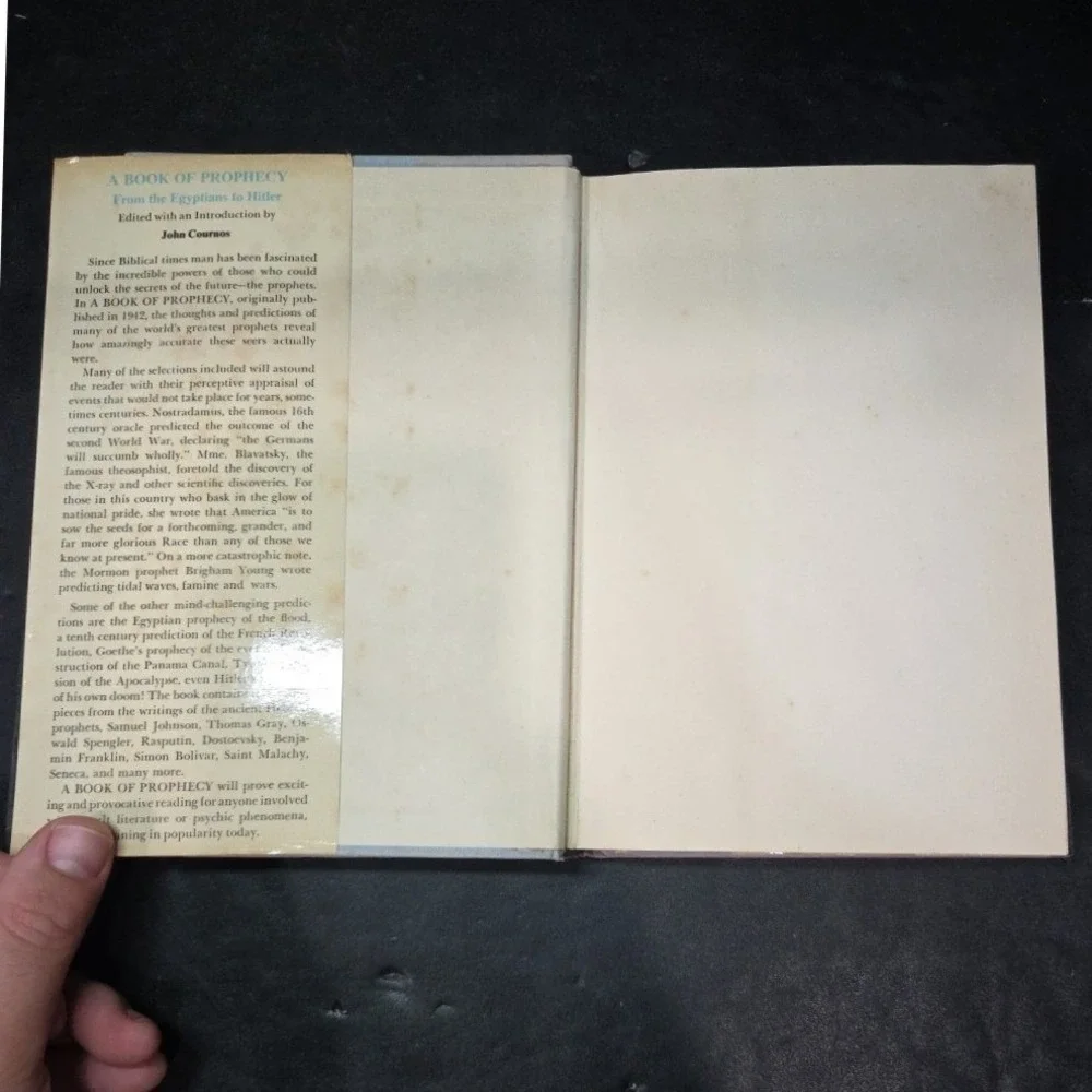 A Book of Prophecy John Cournos Bell Publishing Hardcover Occult Nostradamus